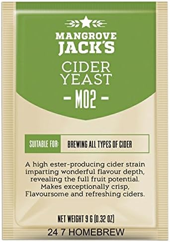 10x Mangrove Jack's Yeast Cider M02 Craft Series Yeast 9g Treats 23L