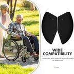 Beavorty 1 Pair Wheelchair Guard Wheelchair Clothing Guard Wind-Proof Board Skirt Guards Part Side Board Accessory Side Black Abs