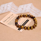 AD Beads Handmade Gemstone Stretch Elastic Bracelet Crystal Healing Reiki Nature's Beauty and Spiritual Essence Unisex