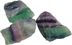 3-5Pcs Natural Raw Crystals 1''-2'' Rough Rainbow Fluorite Rocks for Tumbling Polishing Cabbing Gemstones Crystals and Healing Stones for Wicca Reiki,Fountian Rocks for Decorations (Rainbow Fluorite)