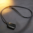 Natural Raw Crystal Necklace for Women Irregular Stone Necklaces Spiritual Gemstone Pendant with Adjustable Rope