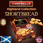 Campbells Shortbread All-Butter Highland Collection Cookies Assortment 10.58 Oz (300g) - Scottish Shortbread Cookies from Scotland, Assorted Gift Box, British Tea Biscuits, Gourmet Scottish Snacks