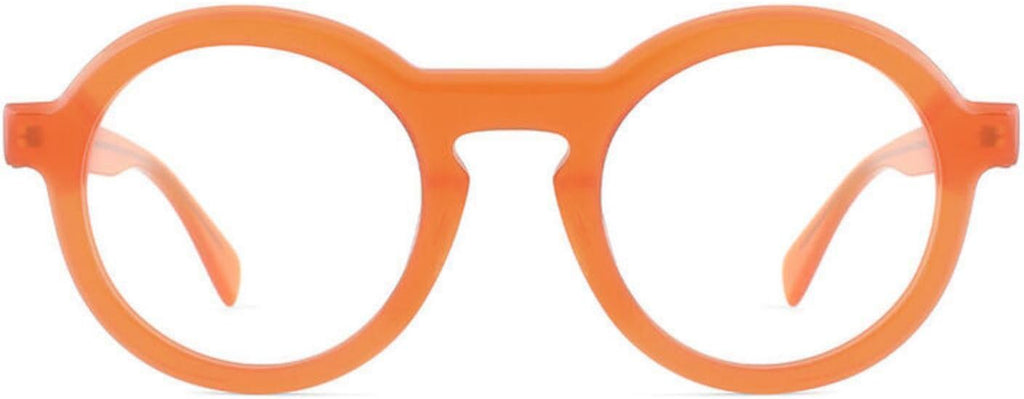 Round Reading Glasses for Women, Big Nerd Glasses Circular Frame Glasses, Anti-Fatigue Blue Light Blocking Glasses