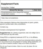 Swanson Phosphatidylserine 100 Milligrams 30 Sgels