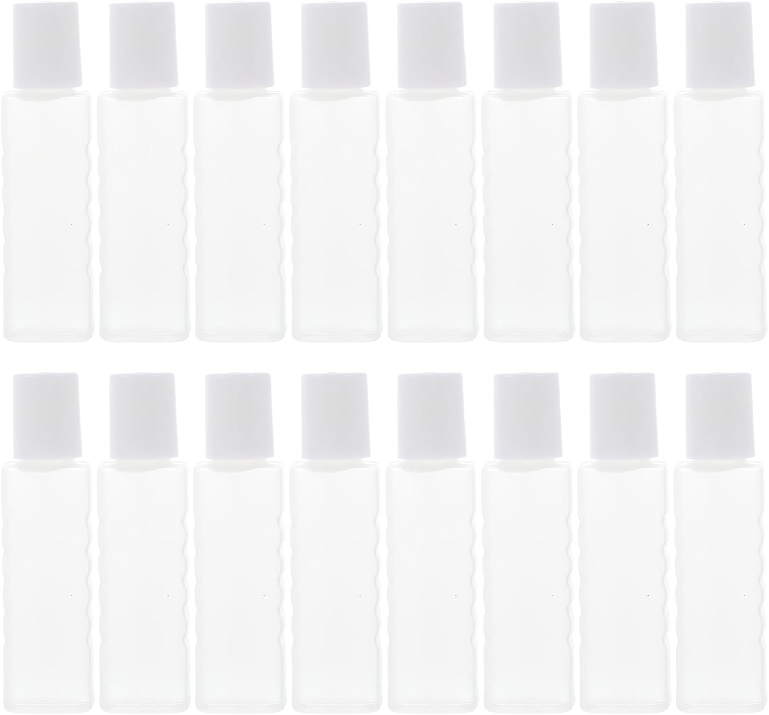 Healifty 25-Pack Mini Liquid Bottles 0.39 Oz Leak-Proof Contact Lens Care Solution Containers with Screw Caps for Eye Drops Travel and Portable Use