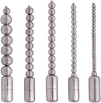 5 Pcs Metal Stainless Steel Beads Urethral Sound Sex Toys Catheters & Sounds Stick Urethra Pulling Beads Massage Stick Urine Plug Bendable Design 3mm/4mm/5mm/6mm/8mm