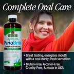 Nature's Answer PerioWash Mouthwash Alcohol-Free Cool Mint - 16 fl oz | Fluoride Free | Natural Breath Freshener | Stain Remover | Natural Teeth Whitener (Pack of 1)