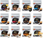 Tassimo Coffee, Tea, Chocolate Pods. Pick Any 5 Packs from 50+ Blends Including Kenco, Costa, Jacobs, Hot Chocolate, Chai latte, Baileys, Cadbury, Milka, Oreo, Cafe Hag and More.