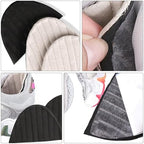 FRCOLOR Back Heel Pads and Heel Grips 1 Pair Black Four-Layer Anti-Abrasion Cushion Inserts and Foot Care in Sports Shoes