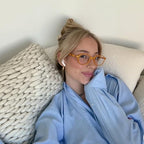 COASION Retro Oval Glasses for Women Men - Small Round Blue Light Blocking Glasses Vintage Nerd Eyeglasses