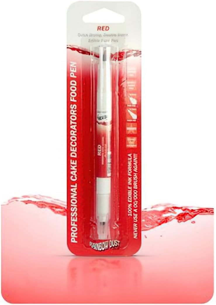 Rainbow Dust Professional Food Ink Pen - Red