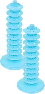 SOLUSTRE Multi-tier Lollipop Stand with Adjustable Blue Pp Base, Reusable Decorative Candy Holder for Party Favors and Event Displays, 10-layer 2pcs