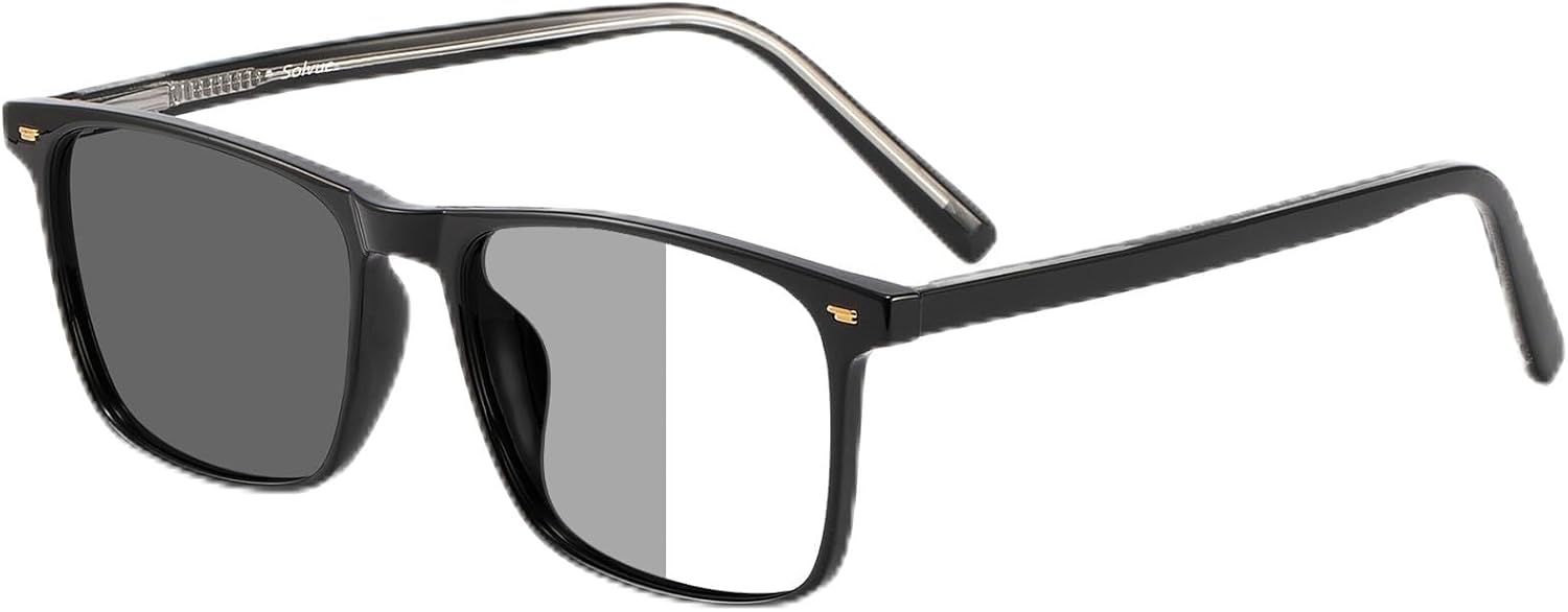 Square Photochromic Sunglasses for men Driving Sun Glasses UV400 Protection Transition Sunglasses