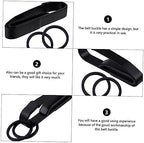 BESPORTBLE 2Pcs Durable Multifunctional Belt Buckle Key Holder Practical Keychain Clip with Stylish Design for Linking Keys and Pendants