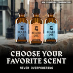 Striking Viking Beard Oil for Men - Naturally Derived Conditioner with Almond, Tea Tree, Argan & Jojoba Oil for Beard Growth, Softening & Moisturizing (2 Fl Oz (Pack of 1), Bergamot Thunder)