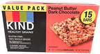 KIND Healthy Grains Bars, Peanut Butter Dark Chocolate, Gluten Free, Value Pack, 1.2 oz bars (Pack of 15)