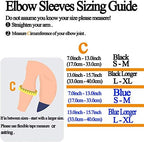 Elbow Brace, Adjustable Tennis Elbow Support Brace, Great For Sprained Elbows, Tendonitis, Arthritis, basketball, Baseball, Golfer's Elbow Provides Support & Ease Pains (Black)