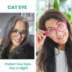 Eyekepper Metalless Screwless Blue Light Blocking Reading Glasses Spring Hinges Oversized Cat Eye 6 Pack Women's Readers