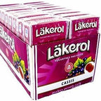 Läkerol Licorice Sugar Free Pastilles (4 Pack/Boxes) Imported Swedish Licorice (Cassis (Black Current))