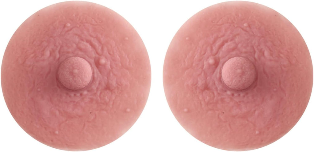 YiZYiF 1 Pair Self Suction Silicone Nipples Cover Realistic Adhesive Pasties Stickers for Breast Form Cosplay Crossdresser