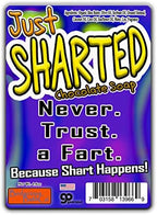 Just Sharted Chocolate Soap Novelty Bath Bar Soap Funny Unisex Spa for Women Men Chocolate Gags for Friends Family Secret Santa White Elephant Stocking Stuffers Teens Adults Fart Joke Gag