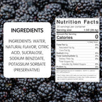 Hip Syrups - Blackberry Sugar Free Simple Syrup Designed for Water Flavor, Bubble Tea, Boba Tea, Cocktails,Blackberry Flavoring, Water Enhancer, Drink Mix for Ice Tea, Lemonade & More, Zero Calorie Flavoring, Keto Friendly, Sugar Free