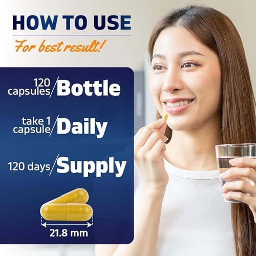 Vitamatic Green Lipped Mussel Capsules with Turmeric – Plant-Based Botanical Extract – Vegetarian, Non-GMO, Gluten-Free – Herbal Supplement – 120 Veg Capsules