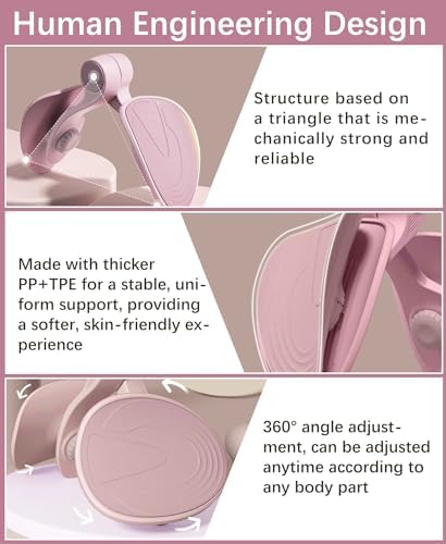 Tinrief Thigh Exerciser Kegel Exerciser, Pelvic Floor Trainer, Kegel Trainer for Postpartum Rehabilitation, Trimmer Inner Thigh, Thigh Toner Workout,