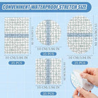 Nuanchu 100 Pieces Transparent Adhesive Bandage Waterproof Adhesive Skin Dressing Tape Transparent Film Dressing Bandages Clear Cover up Tape Retention Waterproof Cover for Swimming