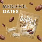 DORREL - Medjool Dates, Individually Wrapped Snacks for High Energy, Nutritious Snack, Delicious, Kosher & Non-GMO Dates Individually Packaged for Convenient Handling, Pack of 1, 8.8 oz / 250 g