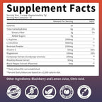 Nitric Oxide Supplement - Beet Root Powder with L-Citrulline & L-Arginine, Nitric Oxide Supplements for Men Women with Beetroot, Supports Energy, Heart Health, BlackBerry Lemon Flavor, 35-Day Supply