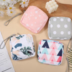 Skrfren 4 Pack Portable Sanitary Napkin Storage Bags, Reusable Mini Pouch for Purse, Menstrual Period Bags, Feminine Care Period-Bags Kit