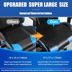Gel Wheelchair Seat Cushion for Long Sitting, Extra Large & Thick Seat Cushion with Non-Slip Cover - Coccyx, Sciatica & Back Pain Relief - Wheelchair Cushions - Office Chair Car Seat Cushion