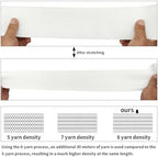 3-Inch Elastic Band for Sewing – 5 Yards of Strong and Durable Stretch Fabric Knit Elastic Bands for DIY Crafts, Waistband Clothes and Pants Waist and Accessories (White)