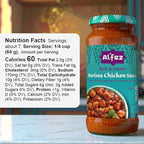 Al’Fez Harissa Chicken Sauce - 15.8 oz (Pack of 3) - Fragrant & Spicy Tomato-Based Cooking Sauce made w/Harissa Paste, Garlic, Red Chilis, Paprika & Cilantro for Moroccan-Style Tagines - Gluten Free