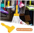 KOMBIUDA 2pcs Detachable Mop Clips Mop Replacement Clamp for Easy Cleaning and Maintenance Compatible for Home and Commercial Use