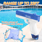 GPPNKC Electric Water Guns for Kids and Adults - Automatic Power Water Pistol with 1000ml Large & 25-33FT Long Range Squirt Guns for Pool Beach Party Outdoor Summer Toys Gift for Boys Girls (2 Pack)