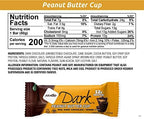 NuGo Dark Chocolate Peanut Butter Cup, 12g Protein Bar, Vegan, Gluten Free, Non-GMO, Kosher Pareve, 12 Count