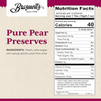 Braswell’s Sweet and Savory Jellies, Jams, and Preserves – Small-Batch, Renowned Specialty, Made in USA, Since 1946 (10.5 Ounce, Pear)