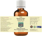 Pure Bergamot Mint Essential Oil (Mentha citrata) Steam Distilled (Pack of Three) 100ml X 3 (10 oz)