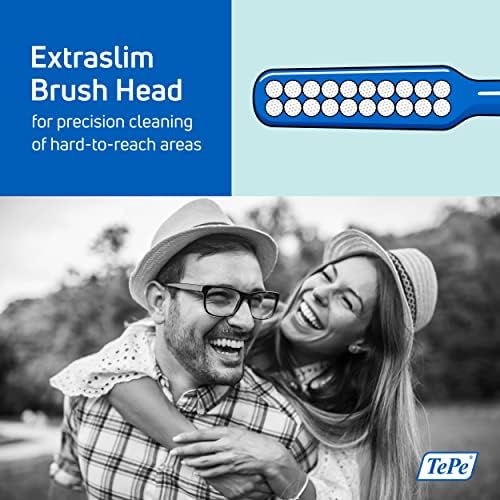 TePe Implant Orthodontic Soft Toothbrush – Extra Narrow Brush Head Thin Neck 1Pk