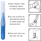 Interdental Brush (50 Counts) River Lake Toothpick Cleaners,Tooth Flossing Head Oral Dental Hygiene Brush,Tooth Cleaning Tool