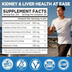 Kidney Cleanse Detox & Repair Liquid Drops, Kidney Liver Support Supplement for Women & Men, w/Chanca Piedra, Cranberry, Urinary Tract, Bladder Support,Vegan,Non-GMO,2 Fl Oz