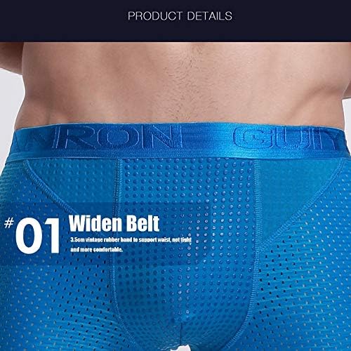 Mens Nylon Mesh Magnetic Therapy Health Care Breathable Inner Pants Underwear Briefs