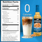 Syruvia Sugar Free Coffee Syrup, Butterscotch Flavored Syrup for Drinks, Lattes, and Desserts – 25.4 fl oz