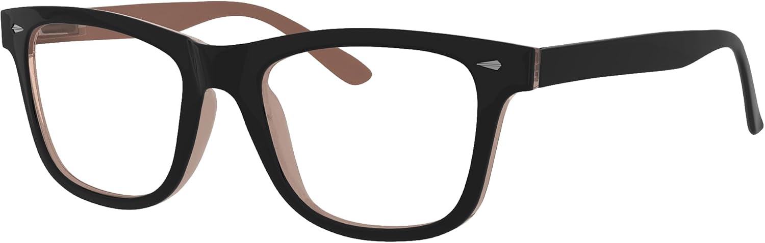 Eyekepper Readers Square Large Lenses Spring-Hinges Reading Glasses Women