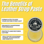 GENTS Leather Strop Conditioning Paste – 30ml Leather Balm for Razor Strops – Softens, Protects & Restores Leather – Maintain Straight Razor Strops, Belts & Leather Tools