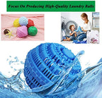 2Pcs Premium Washing Ball, Super Soft Shell Doesn't Hurt Clothes, Advanced ceramic balls, Eco-Friendly Laundry Balls,2000 Washing Cycle Laundry Balls, All Natural Detergent(Benzo Blue) …