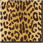 Caspari Zanzibar Paper Cocktail Napkins - 20 Per Package, Black (8930C)