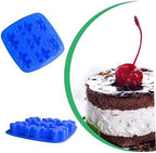 Zerodeko 2pcs Cake Baking Molds Silicone Cavity Moulds for Diy Desserts Easy Clean Random Color